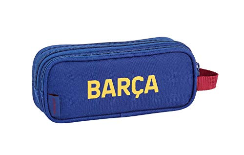 FCB FC Barcelona Estuche, Niños Unisex, Azul Marino, 21x8.5x7