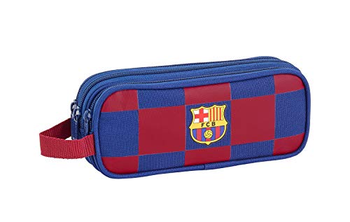 FCB FC Barcelona Estuche, Niños Unisex, Azul Marino, 21x8.5x7