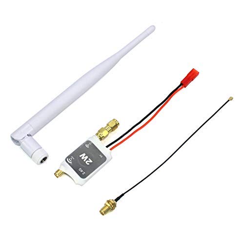 FEICHAO 2.4 Amplificador de señal de Radio 2W Amplificador de señal de Control Remoto Blanco para Controlador Transmisor RC Modelo Quadcopter Multicopter Drone