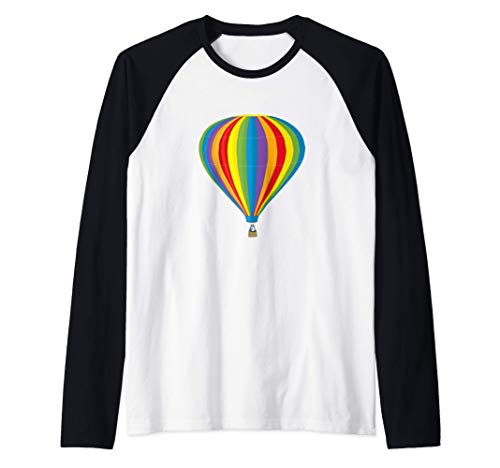 Festival de aviación en globo piloto de Albuquerque en globo Camiseta Manga Raglan