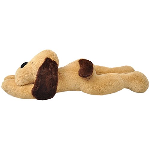 Festnight Perro de Peluche Color de Marrón Material de Poliéster,120 cm