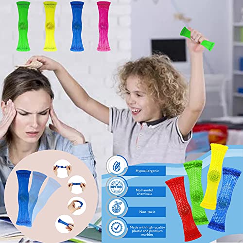 Fidget Toys Set - Fidget Pack para niños y adultos, juguetes sensoriales de estrés para aliviar la ansiedad, paquete de juguetes Fidget con un simple hoyuelo para regalos de fiesta de cumpleaños