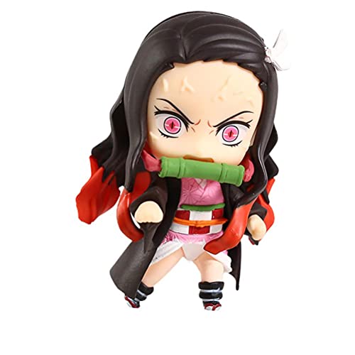 Figura Bonita De Nezuko Kamado, Personaje De Anime Muñeca Que Cambia De Cara Dibujos Animados Articulaciones Móviles Adornos De Muñeca Adornos De PVC para Dormitorio Junto A La Cama Sala De Estar