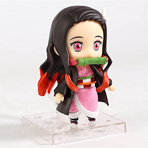 Figura Bonita De Nezuko Kamado, Personaje De Anime Muñeca Que Cambia De Cara Dibujos Animados Articulaciones Móviles Adornos De Muñeca Adornos De PVC para Dormitorio Junto A La Cama Sala De Estar