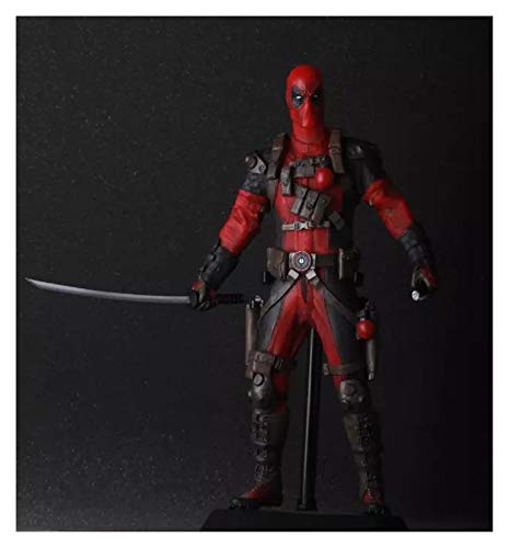 Figura de acción X-Men 12"30cm Deadpool Red & Sliver Color PVC Figure Figure Modelo de colección Juguetes (Color : Red with Box)