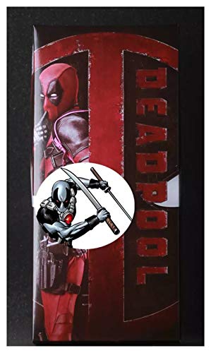 Figura de acción X-Men 12"30cm Deadpool Red & Sliver Color PVC Figure Figure Modelo de colección Juguetes (Color : Red with Box)