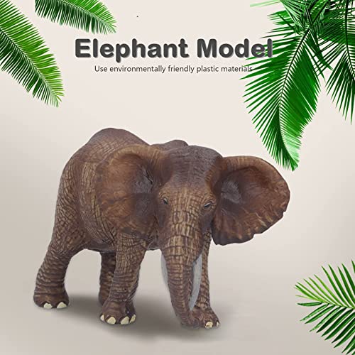 Figura de elefante, Figuras de elefante africano, Modelo de elefante africano, Modelo de elefante bebé de simulación, Elefante de juguete realista, Adornos de escultura de elefante(Elefantenweibchen)