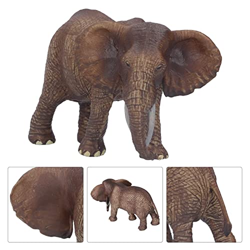 Figura de elefante, Figuras de elefante africano, Modelo de elefante africano, Modelo de elefante bebé de simulación, Elefante de juguete realista, Adornos de escultura de elefante(Elefantenweibchen)