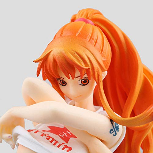 Figuras Anime Baratas Anime One Piece Desnuda a Nami. Figura de acción de PVC Nami traje de baño modelo coleccionable muñeca regalo para niños alto aproximadamente 14 cm Adornos Coleccionables J