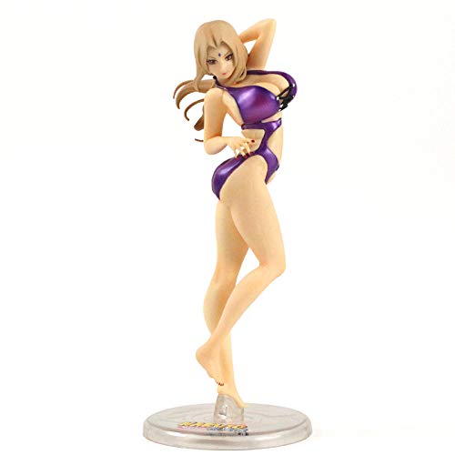 Figuras Anime Baratas Shippuden Anime Girl Traje de baño Ver. Figura de acción de PVC juguetes Senju Clan modelo coleccionable muñeca regalo alto aproximadamente 21 cm Adornos Coleccionables Jugu