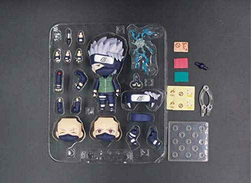 Figuras Anime Baratas Shippuden Hatake Kakashi Q Posket Figura de acción Articulaciones móviles Cambio de Cara Figura de Anime Juguetes Approx10CM