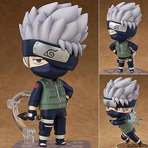 Figuras Anime Baratas Shippuden Hatake Kakashi Q Posket Figura de acción Articulaciones móviles Cambio de Cara Figura de Anime Juguetes Approx10CM