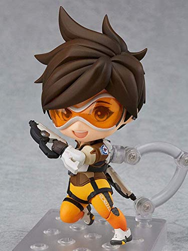 Figuras de Anime Overwatch Tracer Movable Q Nendoroid Figura de acción PVC Personaje de Anime Dibujos Animados Modelo de Anime Coleccionables Regalos de Anime Juguetes Kits de Modelos