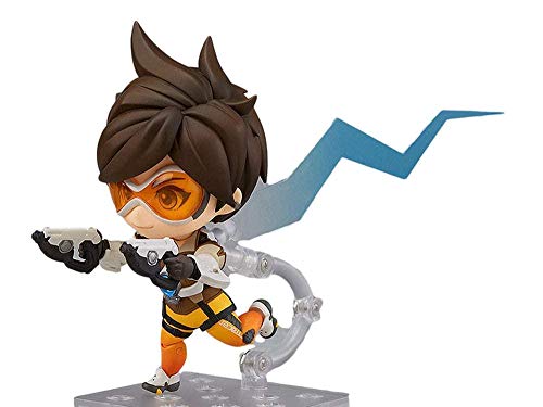 Figuras de Anime Overwatch Tracer Movable Q Nendoroid Figura de acción PVC Personaje de Anime Dibujos Animados Modelo de Anime Coleccionables Regalos de Anime Juguetes Kits de Modelos