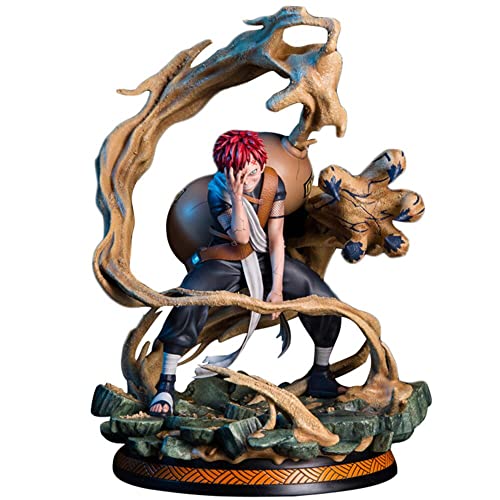 Figuras de Gaara Paisaje estático Arena Nube Tormenta La Grúa Guardando la Cola Modelo de Arena de PVC Anime Cartoon Game Personaje Figura de Estatua Juguete de Escritorio Coleccionables Decoraciones