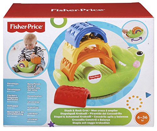 Fisher-Price - Cocodrilo apila y balancea (Mattel CDC48)