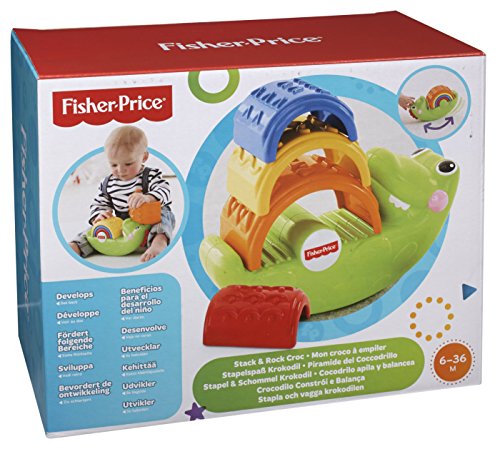 Fisher-Price - Cocodrilo apila y balancea (Mattel CDC48)