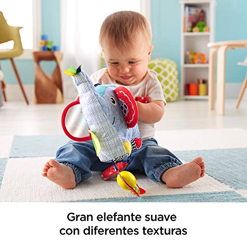 Fisher-Price Elefante activity, juguete colgante para bebé recién nacido (Mattel FDC58)