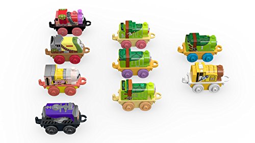 Fisher-Price FDV89 Teenage Thomas & Friends Minis Mutant Ninja Turtles - Trenes (9 Unidades), Multicolor