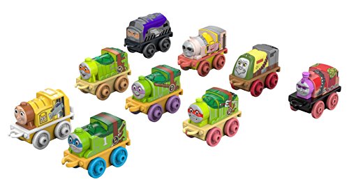 Fisher-Price FDV89 Teenage Thomas & Friends Minis Mutant Ninja Turtles - Trenes (9 Unidades), Multicolor