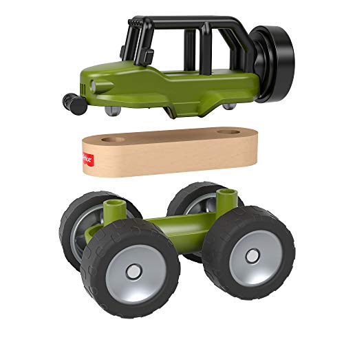 Fisher-Price GFP84 – Coche Todoterreno de Madera con Certificado FSC, Juguete a Partir de 3 años