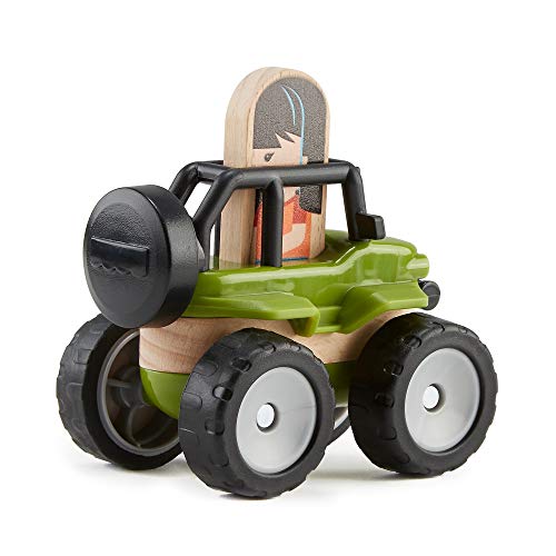 Fisher-Price GFP84 – Coche Todoterreno de Madera con Certificado FSC, Juguete a Partir de 3 años