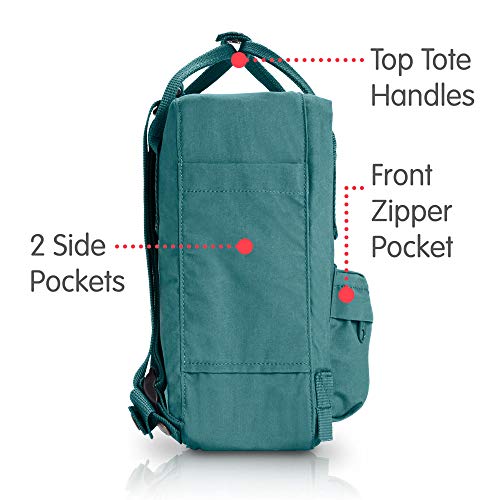 Fjällräven Kånken Mini Mochila de Senderismo Unisex Adulto, Verde (Frost Green), 7 l (29 x 20 x 13 cm)