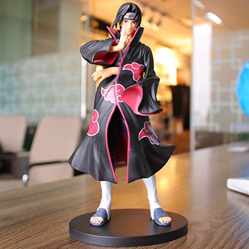 FJNS Naruto Shippuden Modelo de Personaje Uchiha Itachi PVC Figura de Anime Estatua Adornos colección de Juguetes para Regalo de Amigo (22cm)