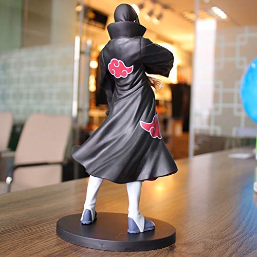 FJNS Naruto Shippuden Modelo de Personaje Uchiha Itachi PVC Figura de Anime Estatua Adornos colección de Juguetes para Regalo de Amigo (22cm)