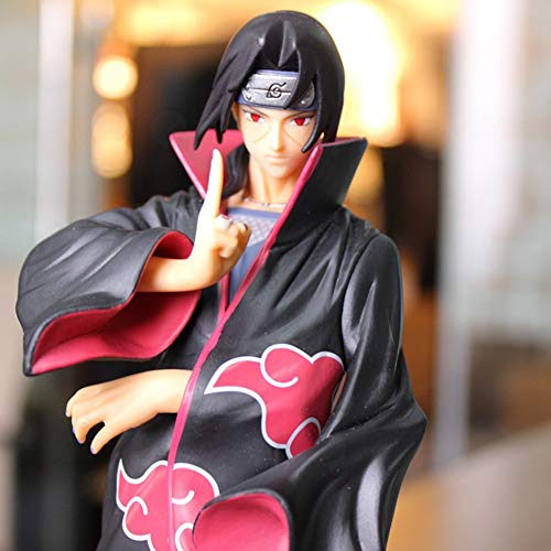 FJNS Naruto Shippuden Modelo de Personaje Uchiha Itachi PVC Figura de Anime Estatua Adornos colección de Juguetes para Regalo de Amigo (22cm)