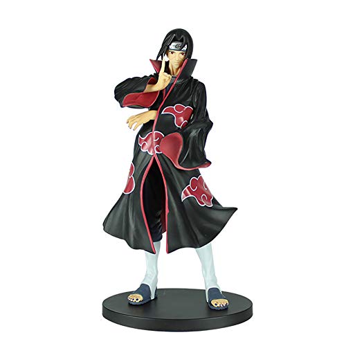 FJNS Naruto Shippuden Modelo de Personaje Uchiha Itachi PVC Figura de Anime Estatua Adornos colección de Juguetes para Regalo de Amigo (22cm)