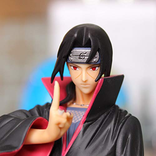 FJNS Naruto Shippuden Modelo de Personaje Uchiha Itachi PVC Figura de Anime Estatua Adornos colección de Juguetes para Regalo de Amigo (22cm)