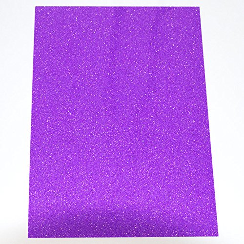 Flex Camiseta de textil pantalla para plotter 5 unidades DIN A4 – Glitter Neon Purple – siser g0072