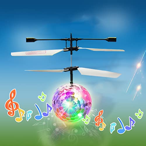 Flying Ball, Bola voladora Luminosa LED, Control Manual Luces LED de Discoteca RC Helicóptero Volador Drone Juguete para niños, Juegos de Interior y Exterior Juguetes