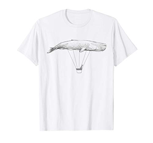 Flying Whale Globo Aerostático Fantasía Camiseta