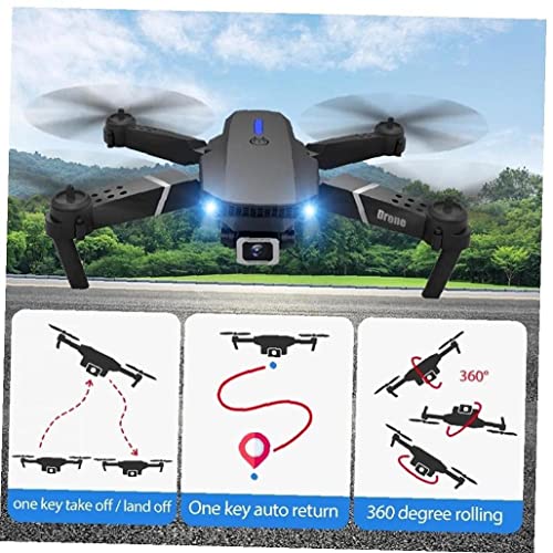 FMHCTN RC Quadcopter Plegable Professional E525 Pro Mini Drone Helicóptero de Juguete con cámara HD 1080P 2 baterías Herramientas Gratis (1080P 2 batería)