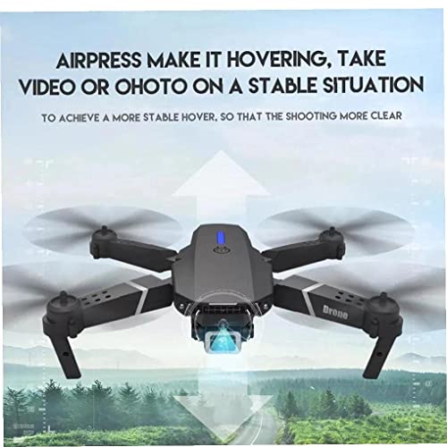 FMHCTN RC Quadcopter Plegable Professional E525 Pro Mini Drone Helicóptero de Juguete con cámara HD 1080P 2 baterías Herramientas Gratis (1080P 2 batería)