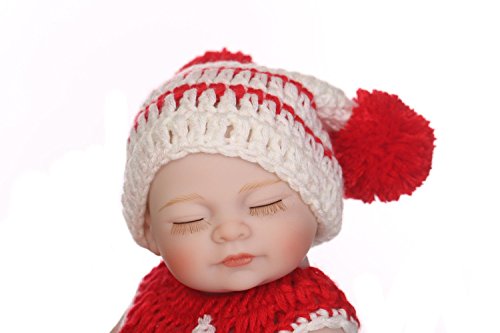 FMONH Reborn 10"Realistic Reborn Baby Dolls Look Real Girl Vinilo de Silicona Suave Reborn Toddler Baby Doll Realistic Realista Aspecto Realista Muñecas recién Nacidas Bebé niña Juguete