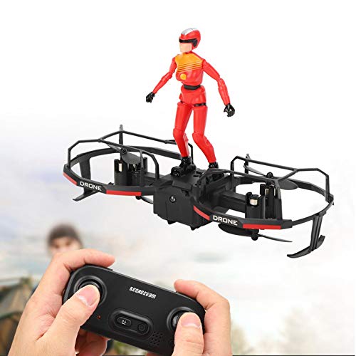 Fockety Drone RC Quadcopter Altitude Hold Mode Modo de Vuelo Stunt Rider, Mini Quadcopter Drone, RC Flying Toy E020 2 Ejes para Interiores y Exteriores(Red)