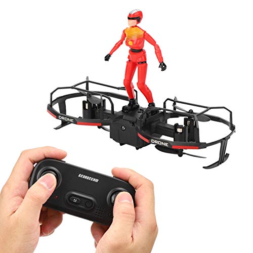 Fockety Stunt Rider, Modo de retención de altitud RC Quadcopter Drone Mini Quadcopter Drone, RC Flying Toy E020 de 2 Ejes para Exteriores Interiores(Red)