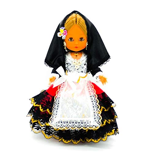 Folk Artesanía Muñeca colección Regional 35 cm. Vestido típico Cartagenera Cartagena Murcia, Fabricado en España Muñecas