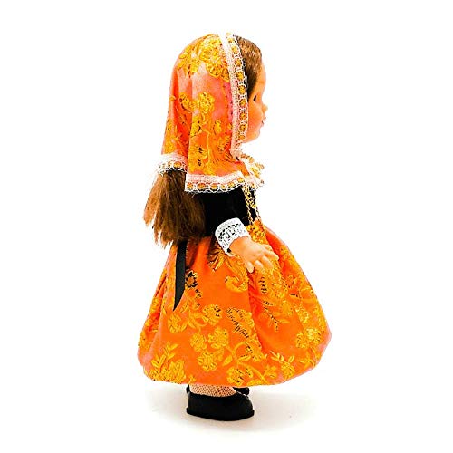 Folk Artesanía Muñeca Regional colección 25 cm Vestido típico Mallorquina Fiesta Mallorca Islas Baleares España.