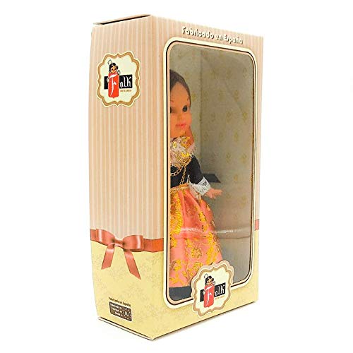 Folk Artesanía Muñeca Regional colección 25 cm Vestido típico Mallorquina Fiesta Mallorca Islas Baleares España.