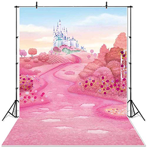 Fondo de Paisaje de Primavera País de Las Maravillas Pastizales Cuento de Hadas Bosque Niños Setas recién Nacidas Elfos Flores Photocall Banner A6 10x7ft / 3x2.2m