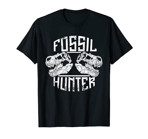 Fósil Hunter Dinosaurio Huesos Arqueología T-Rex Camiseta