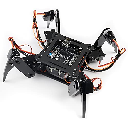 Freenove Quadruped Robot Kit (Compatible with Arduino IDE), App Remote Control, Walking Crawling Twisting Servo Stem Project