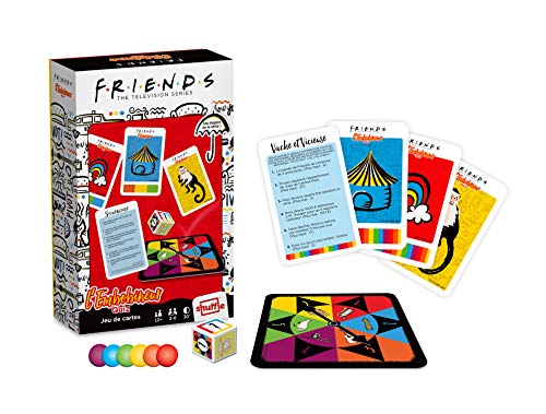 Friends, Warner Bros – La Rueda del Embobinador Quiz – Le Mystificador, Bamboozle – Juego de Cartas para Adulto – Serie TV