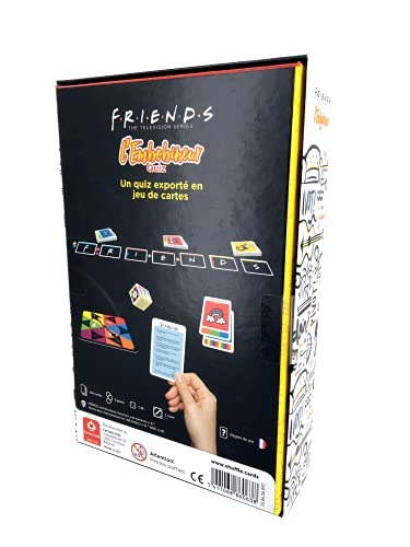 Friends, Warner Bros – La Rueda del Embobinador Quiz – Le Mystificador, Bamboozle – Juego de Cartas para Adulto – Serie TV