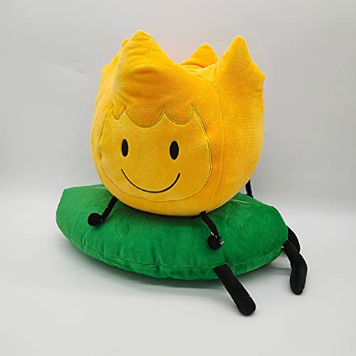 Frotox Muñeca de Peluche de Dibujos Animados Battle for Dream Island Peluche de Peluche con Hojas Verdes Muñecas Suaves Cojín Trasero Almohadas rellenas para niñas, Amarillo