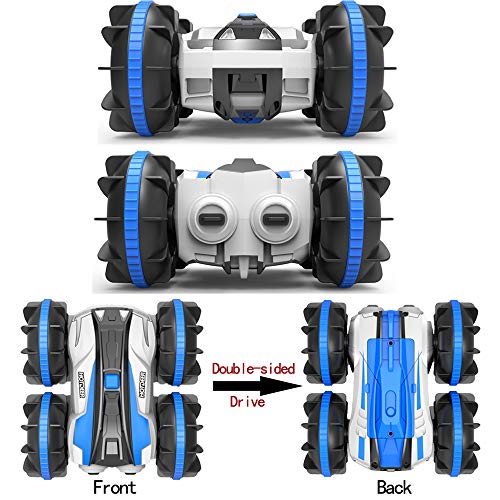 FSTgo Juguetes navideños Coche/Barco RC Coches a Control Remoto Piscina Agua Juguete de Regalo Off Road Rock Crawler 4WD 2.4Ghz A Prueba de Agua Stunt Vehículos controlados por Radio